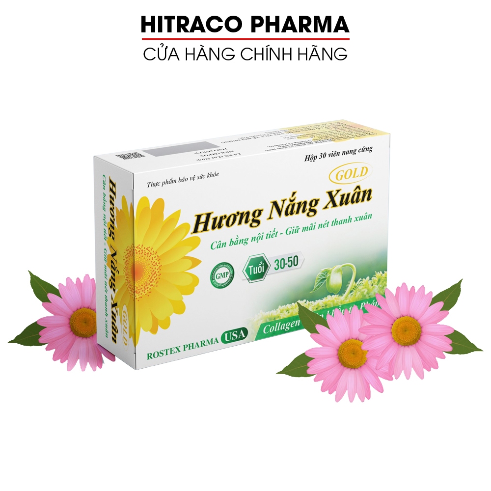 Viên uống nội tiết tố Hương Nắng Xuân hỗ trợ đẹp da, giảm sạm da, cân bằng nội tiết tố - Hộp 30 viên