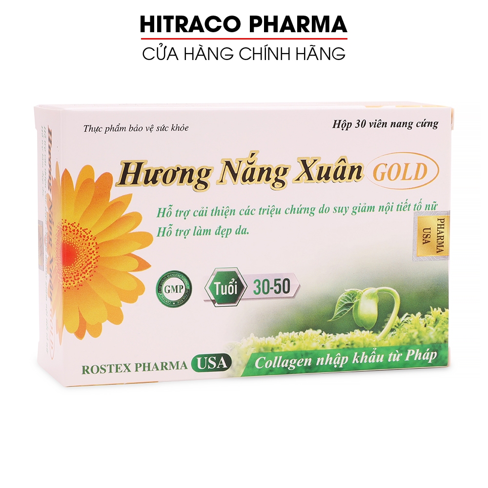 Viên uống nội tiết tố Hương Nắng Xuân hỗ trợ đẹp da, giảm sạm da, cân bằng nội tiết tố - Hộp 30 viên