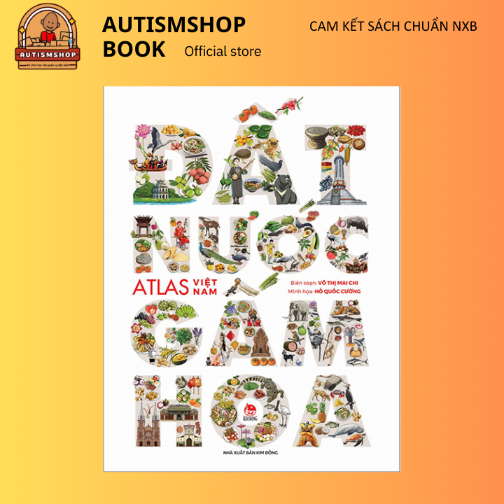 Sách - Đất nước gấm hoa - atlas Việt Nam