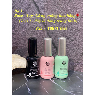 Base, top, cứng móng hoa hồng 20ml Anna Trần
