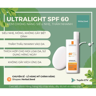 [Date 2027] Kem chống nắng La Roche-Posay Ultra Light SPF 60 50ml
