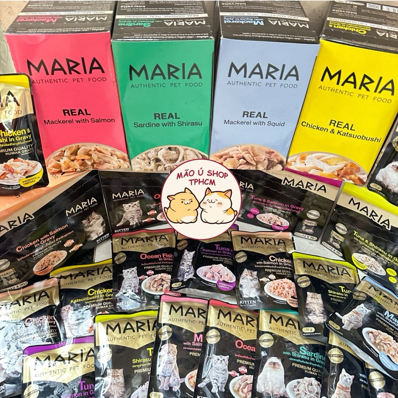 [COMBO 12-48 GÓI 70G] PATE MARIA CHO MÈO MỌI LỨA TUỔI - PATE THỊT CAO CẤP