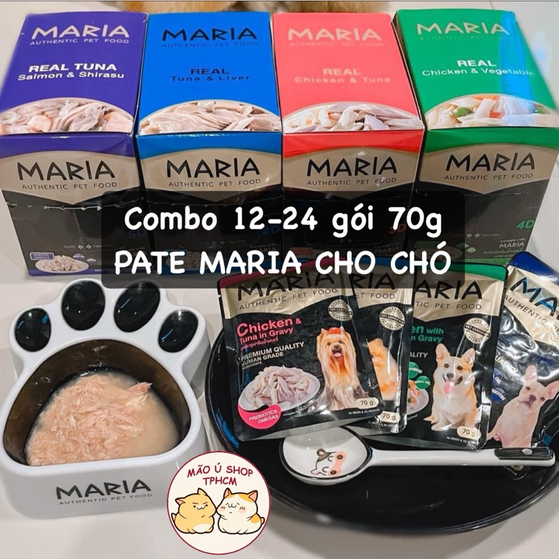 [COMBO 12-48 GÓI 70G] PATE MARIA CHO CHÓ MỌI LỨA TUỔI