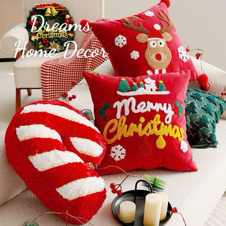   Hàng Cao Cấp   Gối Vuông Tựa Lưng Vỏ Gối Sofa Giáng Sinh Trang Trí Noel Nội Thất Phong Cách Bắc Âuy 