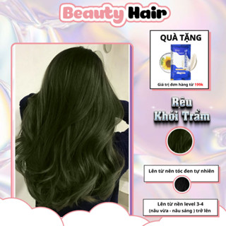 Thuốc nhuộm tóc Rêu Khói Trầm, bảo vệ tóc không gây khô sơ tóc, nhuộm tóc Rêu Khói Trầm, thuốc nhuộm tóc xanh