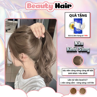 Thuốc nhuộm tóc Nâu Khói Sáng, bảo vệ tóc không gây khô sơ tóc, nhuộm tóc Nâu Khói sáng, thuốc nhuộm tóc nâu