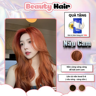 Thuốc nhuộm tóc Nâu Cam, bảo vệ tóc không gây khô sơ tóc, nhuộm tóc Nâu Cam, thuốc nhuộm tóc Nâu, nhuộm tóc Cam