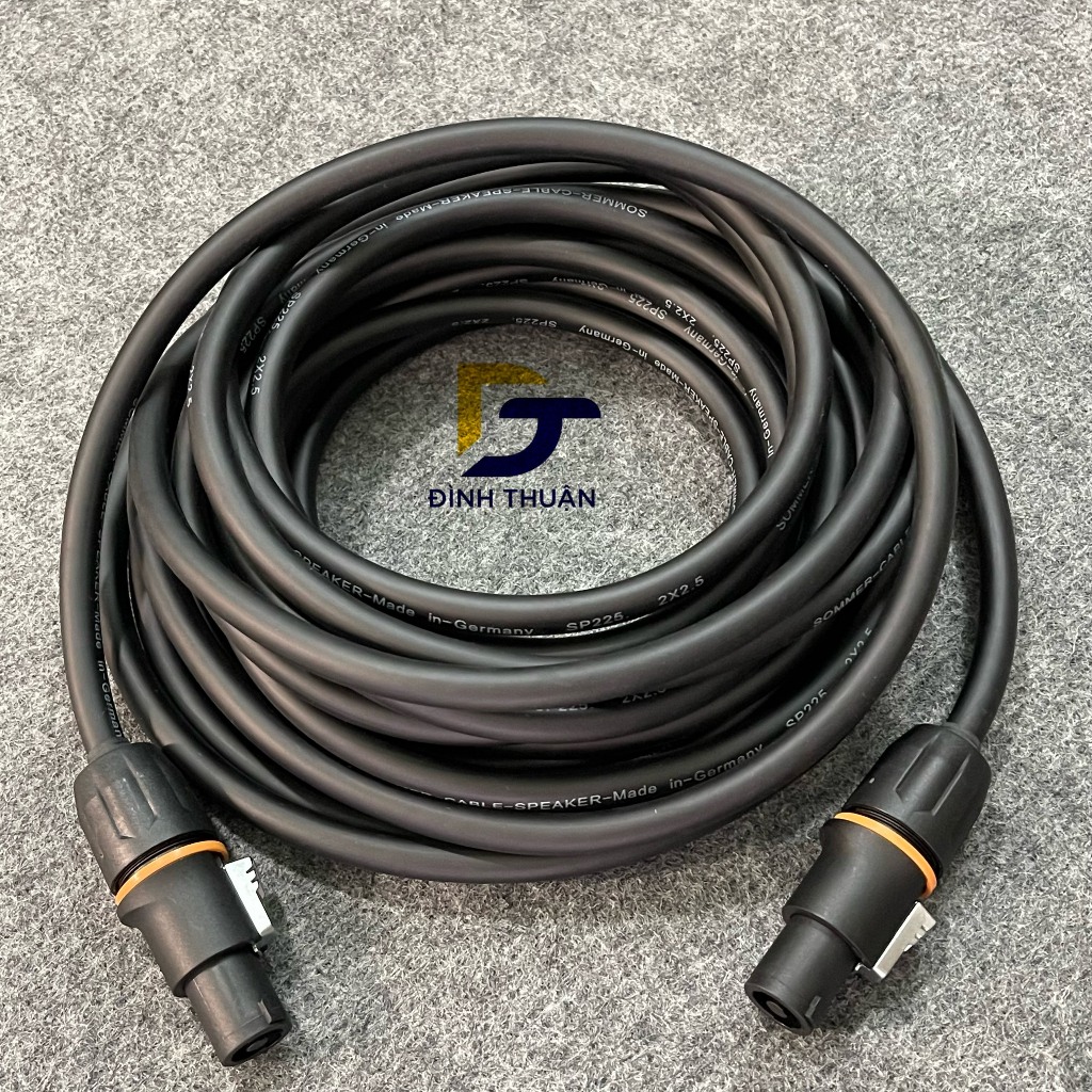 Dây Loa 2x2.5 jack Speakon Roxtone chống nước, dây loa monitor chất lượng.