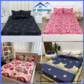 Ga giường cotton poly vải nhập khẩu thay thế - Ga m2 m6 m8 bo chun miễn phí nhiều màu sắc nét