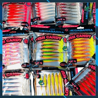 Mồi câu cá mềm Megabarra Fish Candy 9cm 6g & 7.5cm - 3.1g thế hệ mới , mồi lure cá lóc, chẽm