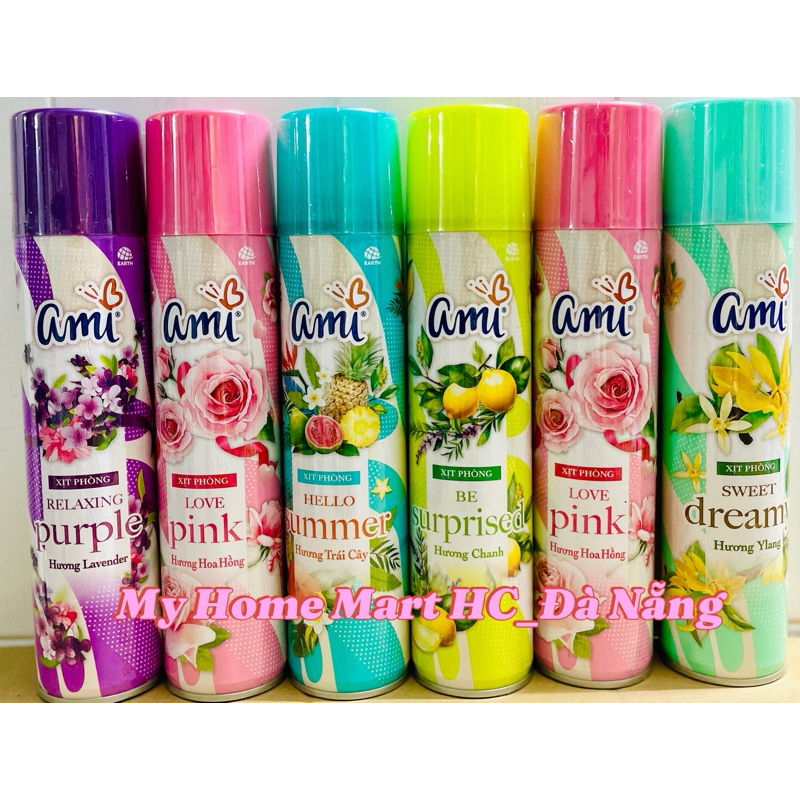 Nước Hoa Xịt Phòng Ami (mẫu mới) 280ml