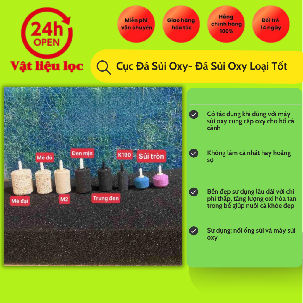 Cục Đá Sủi Oxy- Đá Sủi Oxy Loại Tốt
