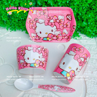 🌸𝐓𝐀̣̆𝐍𝐆 𝐐𝐔𝐀̀🌸 Tô chén ly dĩa muỗng khay Hello Kitty