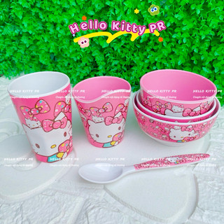 🌸𝐓𝐀̣̆𝐍𝐆 𝐐𝐔𝐀̀🌸 Tô chén ly dĩa muỗng khay Hello Kitty