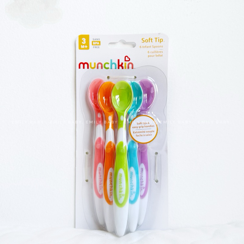 Thìa siêu mềm Munchkin cho bé 3M+ [cái lẻ]