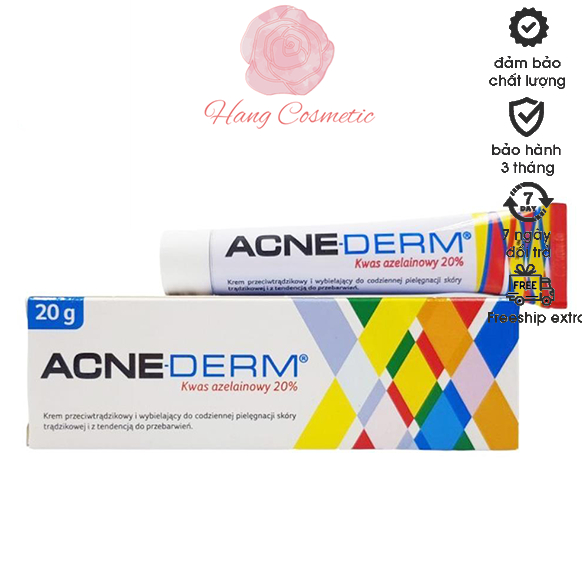  Kem giảm Mụn và thâm Acne Derm 20% Azelaic Acid 20g 