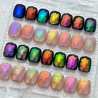 Bột tráng gương ngọc trai trang trí móng siêu bóng, ánh aurora-Nailviet