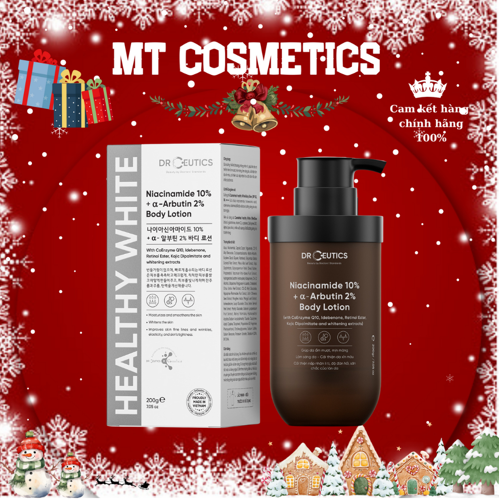 Dưỡng Thể DrCeutics Niacinamide 10% + Alpha Arbutin 2% Body Lotion 200G
