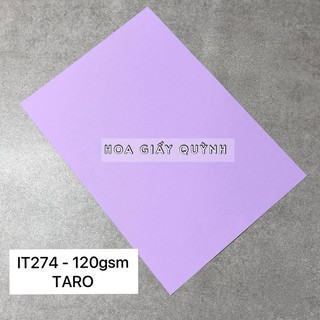 Xấp 100 tờ giấy bìa màu mỹ thuật A4 - tông tím