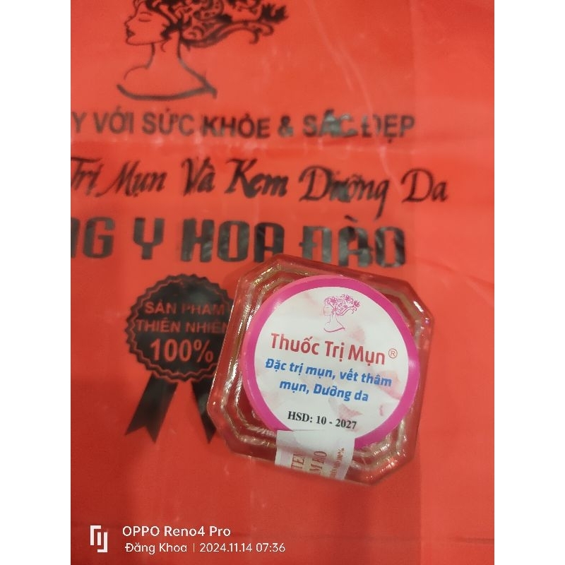Kem mụn đông y Hoa Đào.