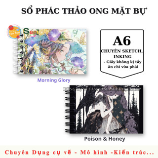    SUGI ART SHOP   Sổ Vẽ Ong Mặt Bự - Sổ Phác Thảo A6 -  Sổ Phác Thảo Không Kỵ Tẩy 