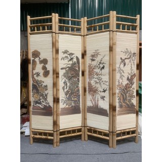 Bức bình phong ngăn phòng tre trúc