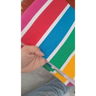 Vải canvas sọc may túi, 1m