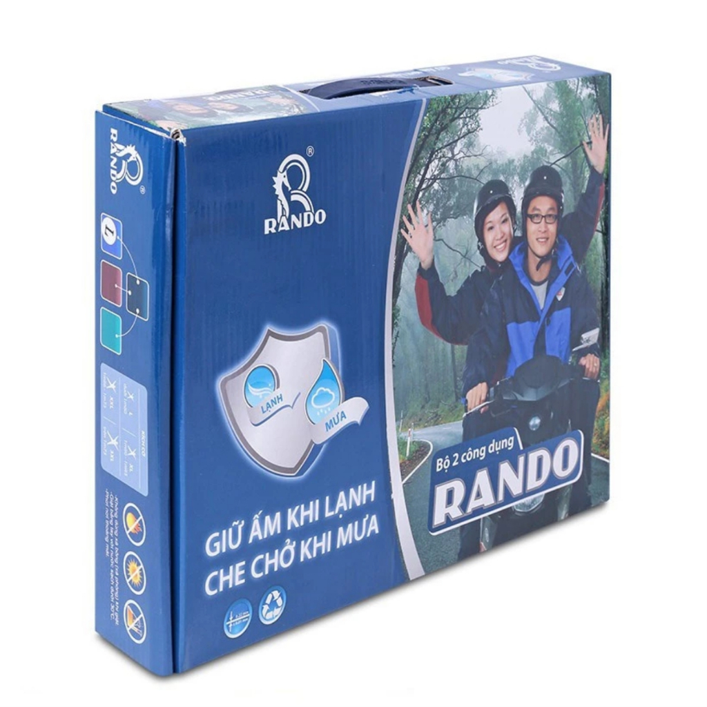 Áo Mưa Bộ Rando 2 Lớp ASNM-32 Cao Cấp, áo mưa cao cấp rando