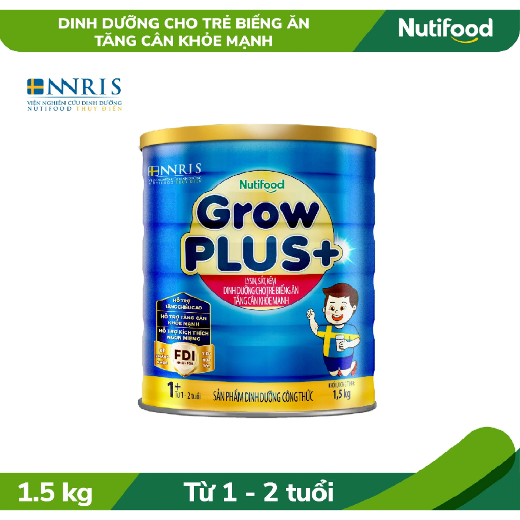 Sữa bột Growplus+ xanh 1.5kg