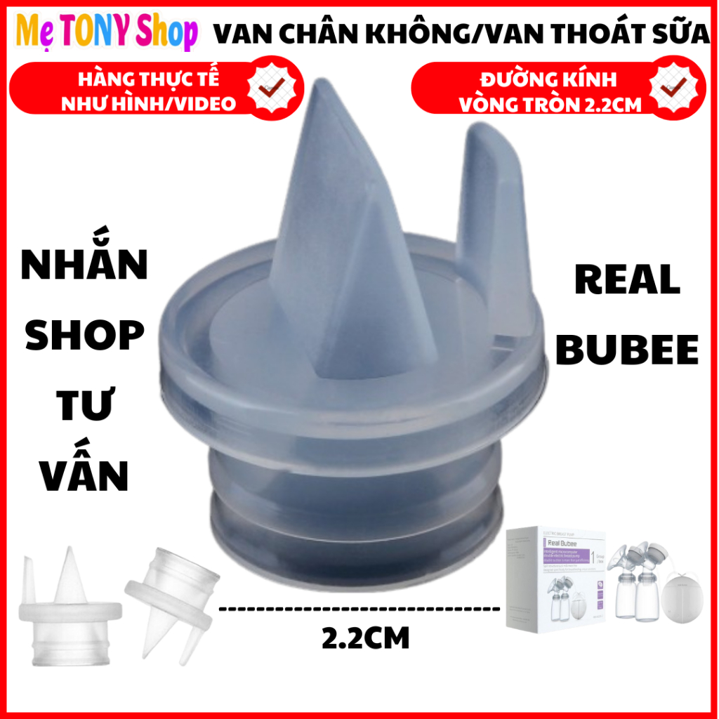 [Real Bubee] Van Chân Không,Van Thoát Sữa -Phụ Kiện Máy Hút Sữa Điện Đôi Real Bubee
