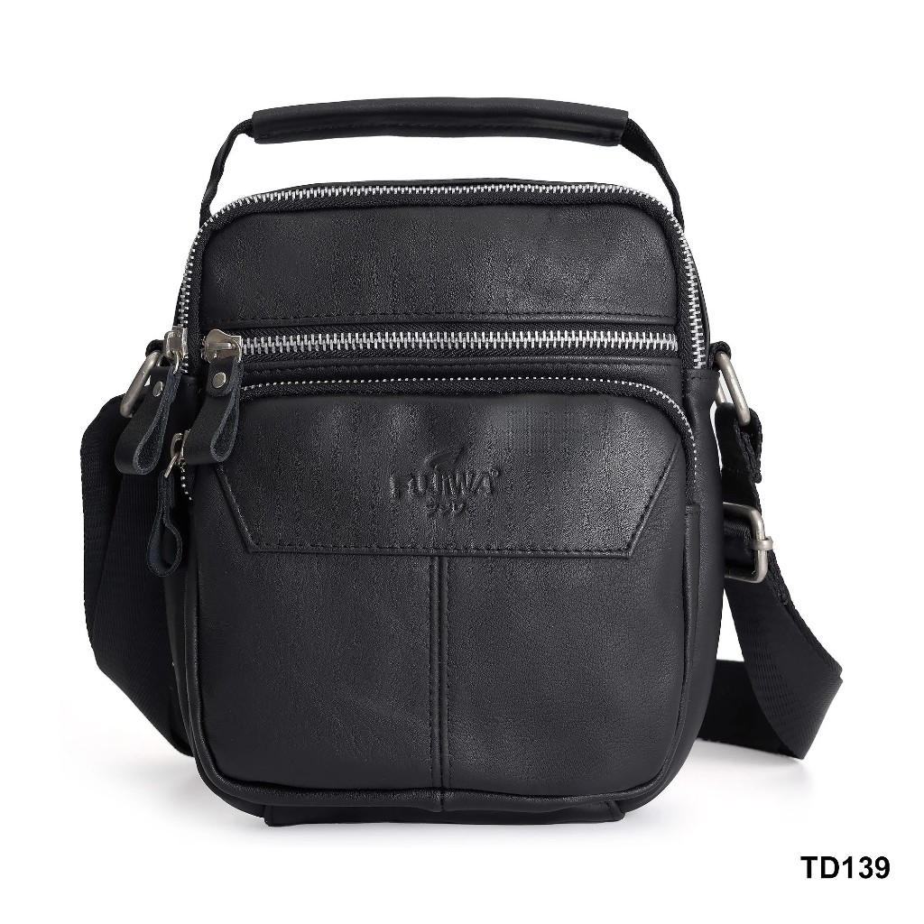 Túi Đeo Da Bò Nam Nữ Fujiwa'Style - TD139. Da Bò Mềm Mịn Và Độ Bóng Tự Nhiên. Free Size