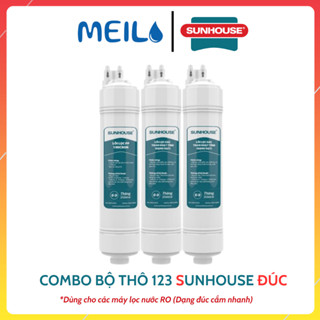 Combo Lõi Lọc Nước Thô Sunhouse Dạng Đúc Cắm Nhanh Dùng Cho Máy Lọc Nước RO Giúp Loại Bỏ Tạp Chất, Cặn Bẩn,Gây Mùi...