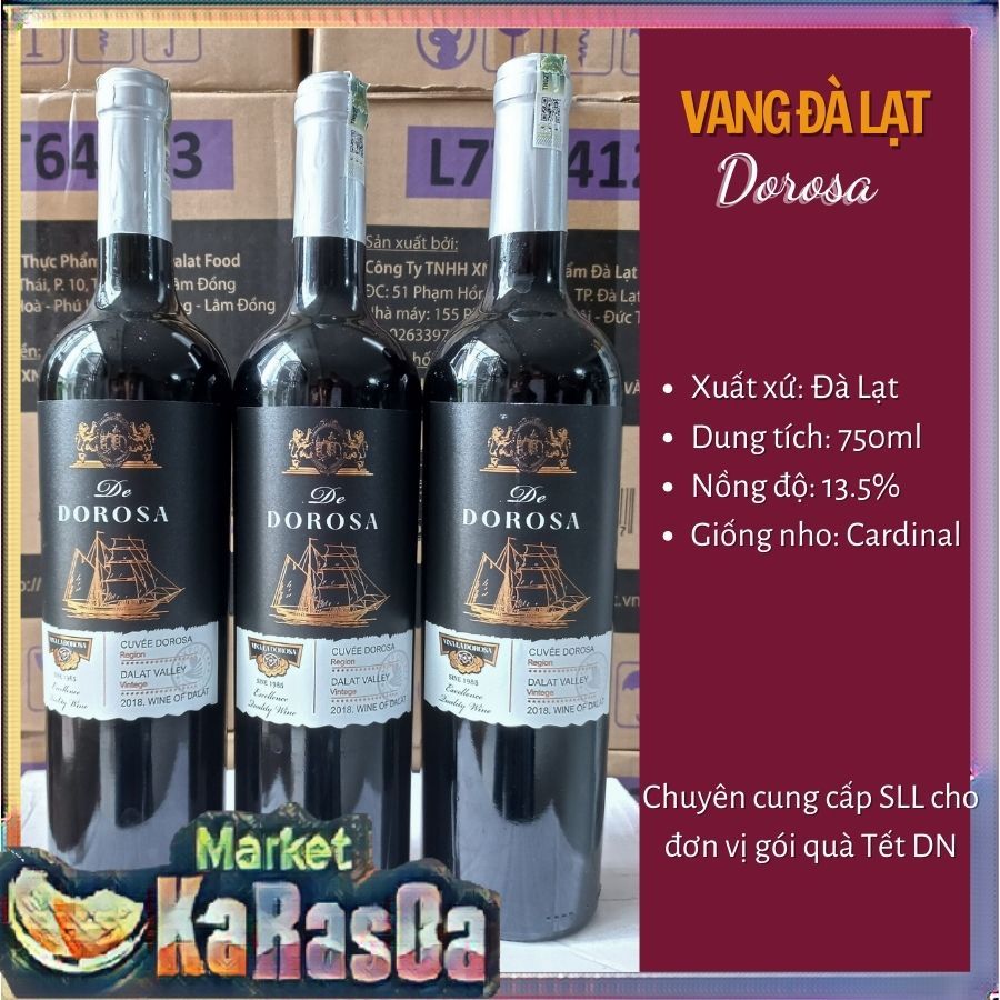 Vang Đà Lạt Dorosa 13.5 750ml