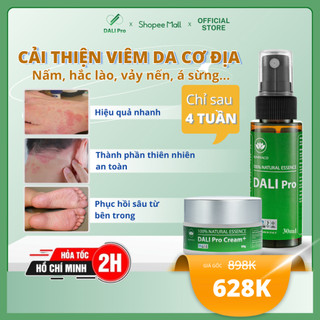 [Combo 2]Kem Bôi+Xịt Nano Dali Pro Hỗ Trợ Nấm Da Đầu,Vảy Nến,Viêm Da Cơ Địa,Hắc Lào,Á Sừng,Ghẻ