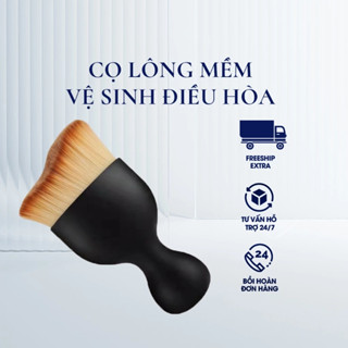 Chổi Quét Mini Đầu Cong Sợi Lông Mềm Dùng Vệ Sinh Nội Thất Ô Tô, Bảng Điều Khiển, Cửa Thoát Khí, Làm Sạch Mọi Ngóc Ngách