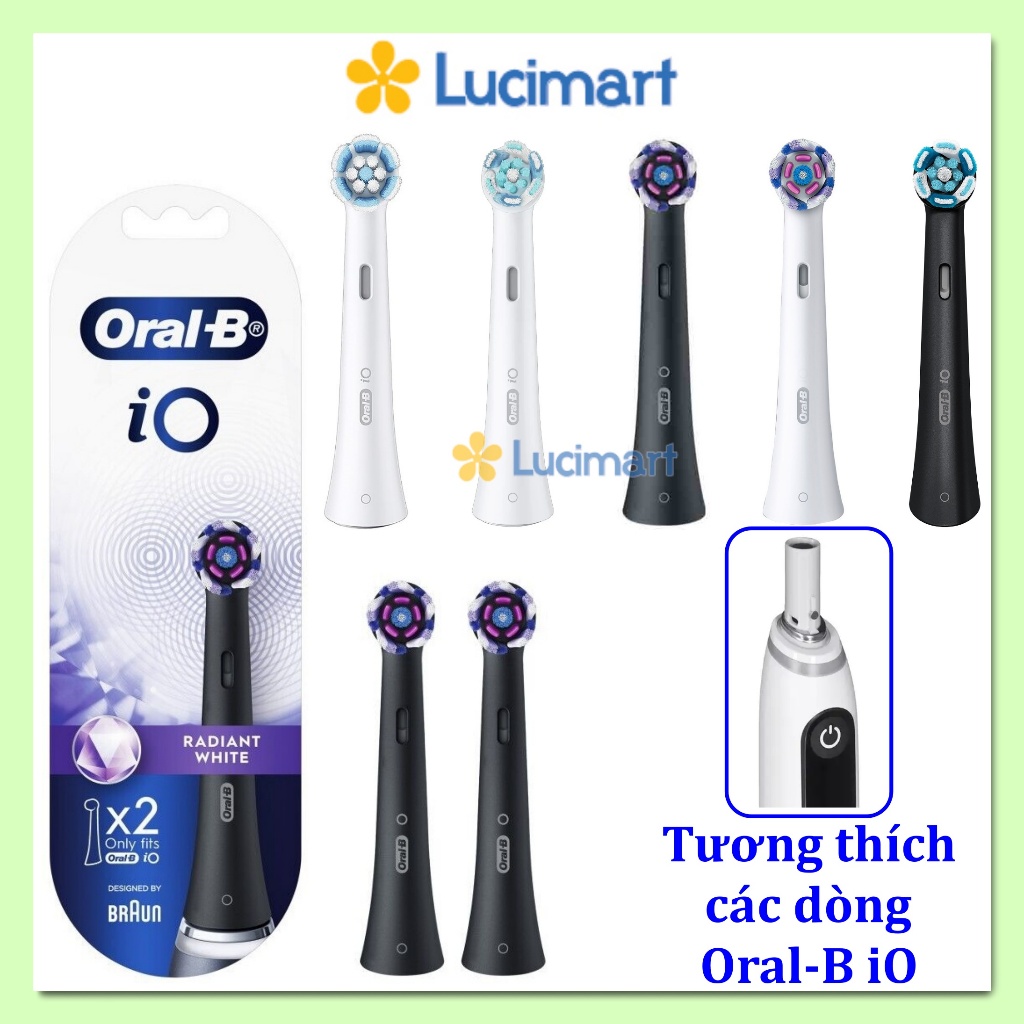 Đầu bàn chải điện Oral-B iO các loại tương thích dòng iO [Hàng Đức]