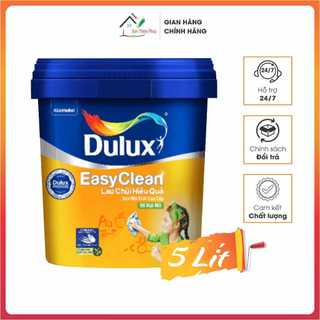  Sơn nội thất Dulux EasyClean Lau Chùi Kháng VIRUS  5lít . Giúp giữ tường nhà bạn luôn sạch đẹp 