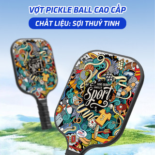  Bộ vợt pickle ball sợi thuỷ tinh cao cấp mới FITEZY - Bộ vợt siêu nhẹ tặng kèm túi đựng và bóng 