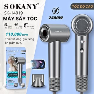 Máy sấy tóc ion âm 2 chiều nóng lạnh SOKANY SK14019 công suất 2400W,  chăm sóc tóc, bảo vệ tóc khỏi hư tổn.