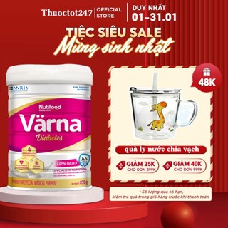  Sữa Bột Nutifood Varna Diabetes lon 850g Hàng quét mã Tích Điểm 