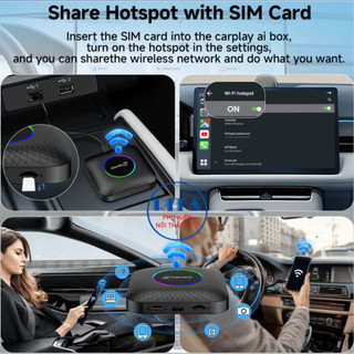 Android Box Carlinkit Tbox Ambient Ram 4Gb Rom 64Gb - Chip SM6225 - Vietmap S2 - Vietmap Live Pro