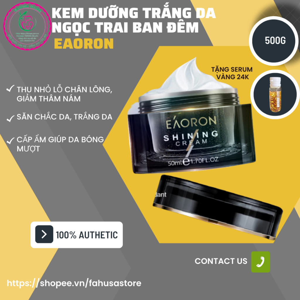 KEM LÀM SÁNG DA EAORON SHINING CREAM 50ML