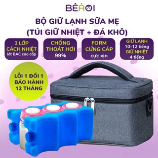 Túi Đá Khô Trữ Sữa BÉÀOI bảo quản lạnh sữa mẹ đến 12 giờ, giữ nhiệt bình sữa, giữ nhiệt hộp cơm