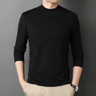 Áo giữ nhiệt cổ cao NAM 40-90kg,Chất vải lót lông hàng vải nhập khẩu Nhung Nam Kem Menswear,áo giữ nhiệt nam giới