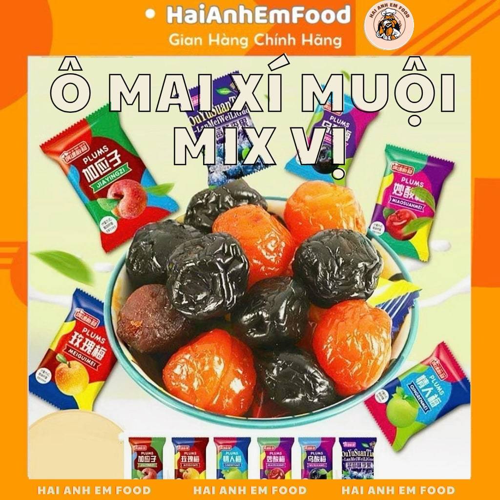 Ô Mai Mix Vị Nội Địa Trung, Ô Mai Colorful Plum Mix Vị, Ô Mai Xí Muội Mix Đủ Vị