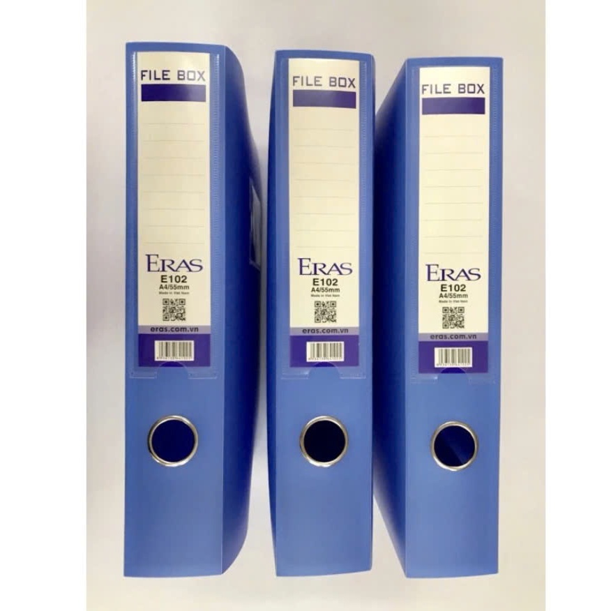 Cặp hộp, File hộp nhựa 5F khổ A Eras E102