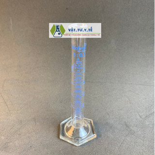 Ống đong thủy tinh vạch xanh đế lục giác hàng (Biohall-G) nhiều kích thước - YTHN