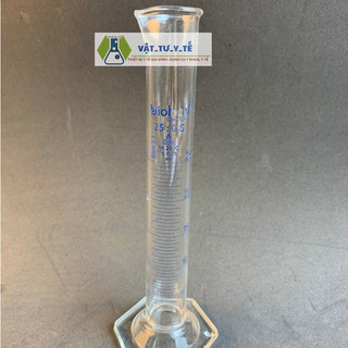 Ống đong thủy tinh vạch xanh đế lục giác hàng (Biohall-G) nhiều kích thước - YTHN
