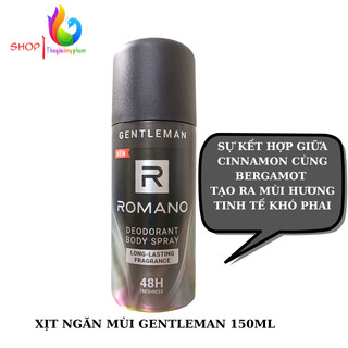 Xịt Ngăn Mùi Toàn Thân Romano 150ml Dành Cho Nam
