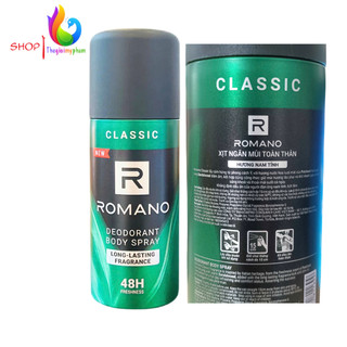 Xịt Ngăn Mùi Toàn Thân Romano 150ml Dành Cho Nam